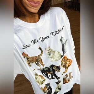 Dressed In Lala Kitties on Kitties Oversized Tee